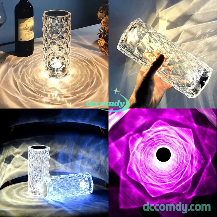 Dccomdy® Crystal Rose Lamp